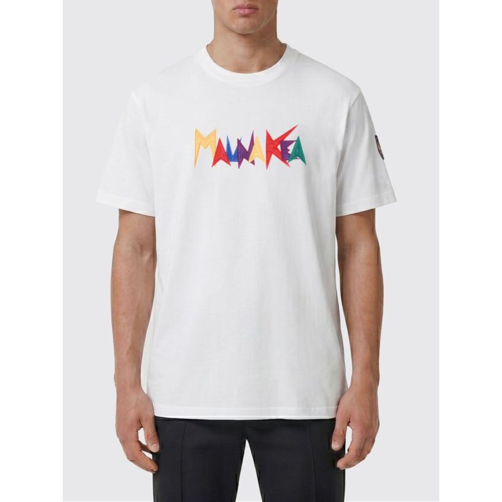 Mauna Kea Men Mauna Kea Cotton T-Shirt With Multicolor Logo